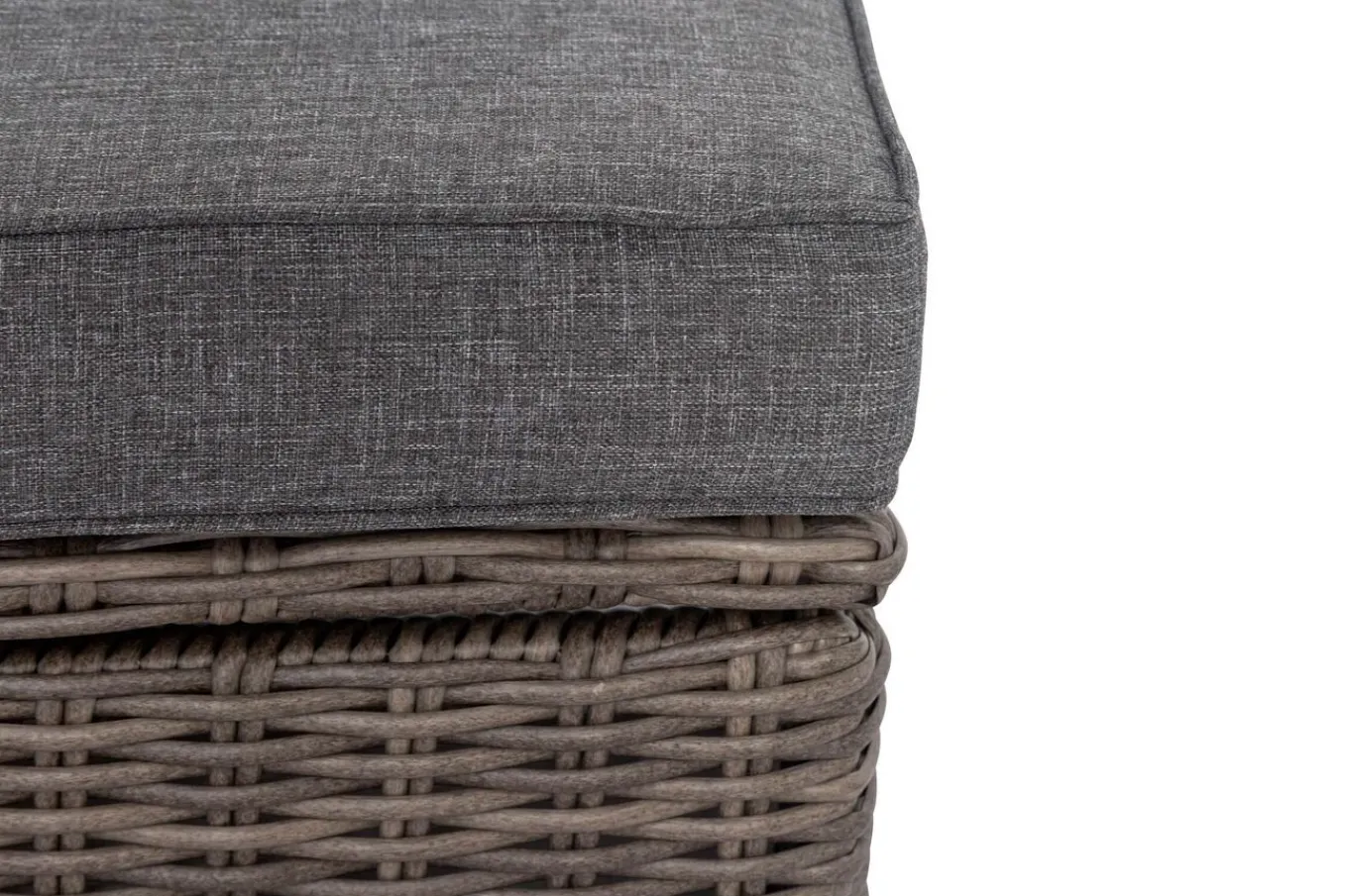 Mittelelement, grau, Polyrattan, 63 x 78 x 65 cm, geeignet für 18370-BOX-A/-D Polyrattan-Gartenmöbel|Gartenlounge