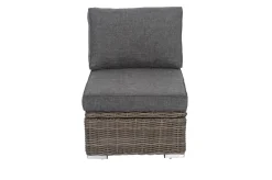 Mittelelement, grau, Polyrattan, 63 x 78 x 65 cm, geeignet für 18370-BOX-A/-D Polyrattan-Gartenmöbel|Gartenlounge