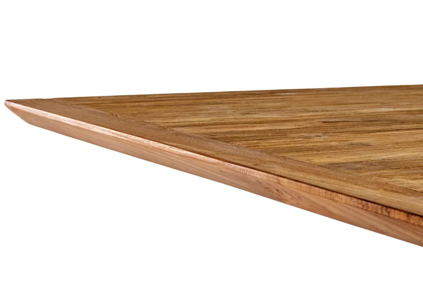 Motavi Esstisch, anthrazit/natur, Alu/recyceltes Teak, 150 x 150 cm, rustikal gebürstet, FSC®-zertifiziertes Produkt Gartentische