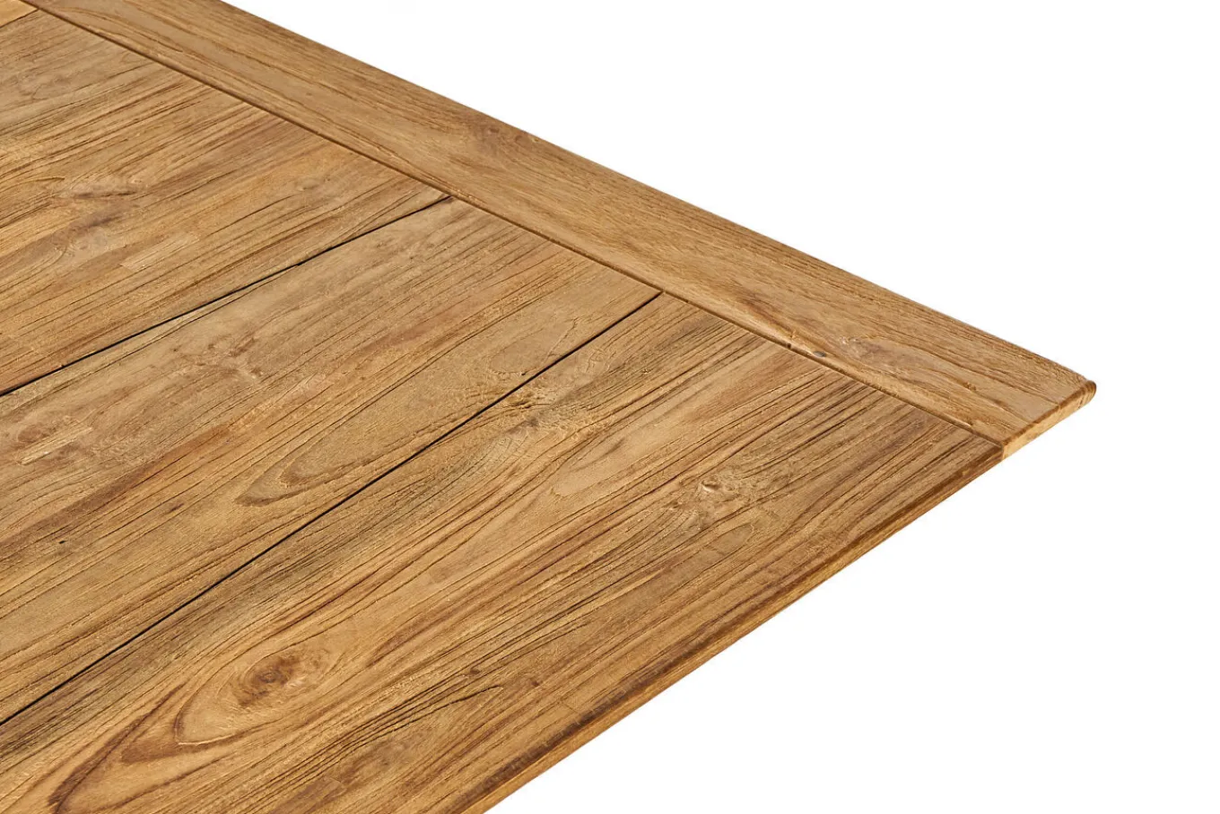Motavi Esstisch, anthrazit/natur, Alu/recyceltes Teak, 150 x 150 cm, rustikal gebürstet, FSC®-zertifiziertes Produkt Gartentische