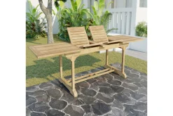 Online Ontario Ausziehtisch, natur, Teakholz, 195/295x90cm, fein geschliffen Gartentische|Teak-Gartenmöbel