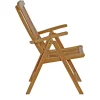 Outlet Ontario/Bounty Garten-Essgruppe, natur, Teak, 160/210x90cm, 8x Klappsessel Garten-Essgruppen