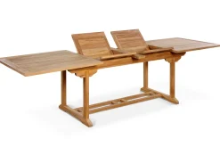 Sale Ontario/Bounty Garten-Essgruppe, natur, Teak, 195/295 x 90 cm, 6x Klappsessel Garten-Essgruppen|Teak-Gartenmöbel