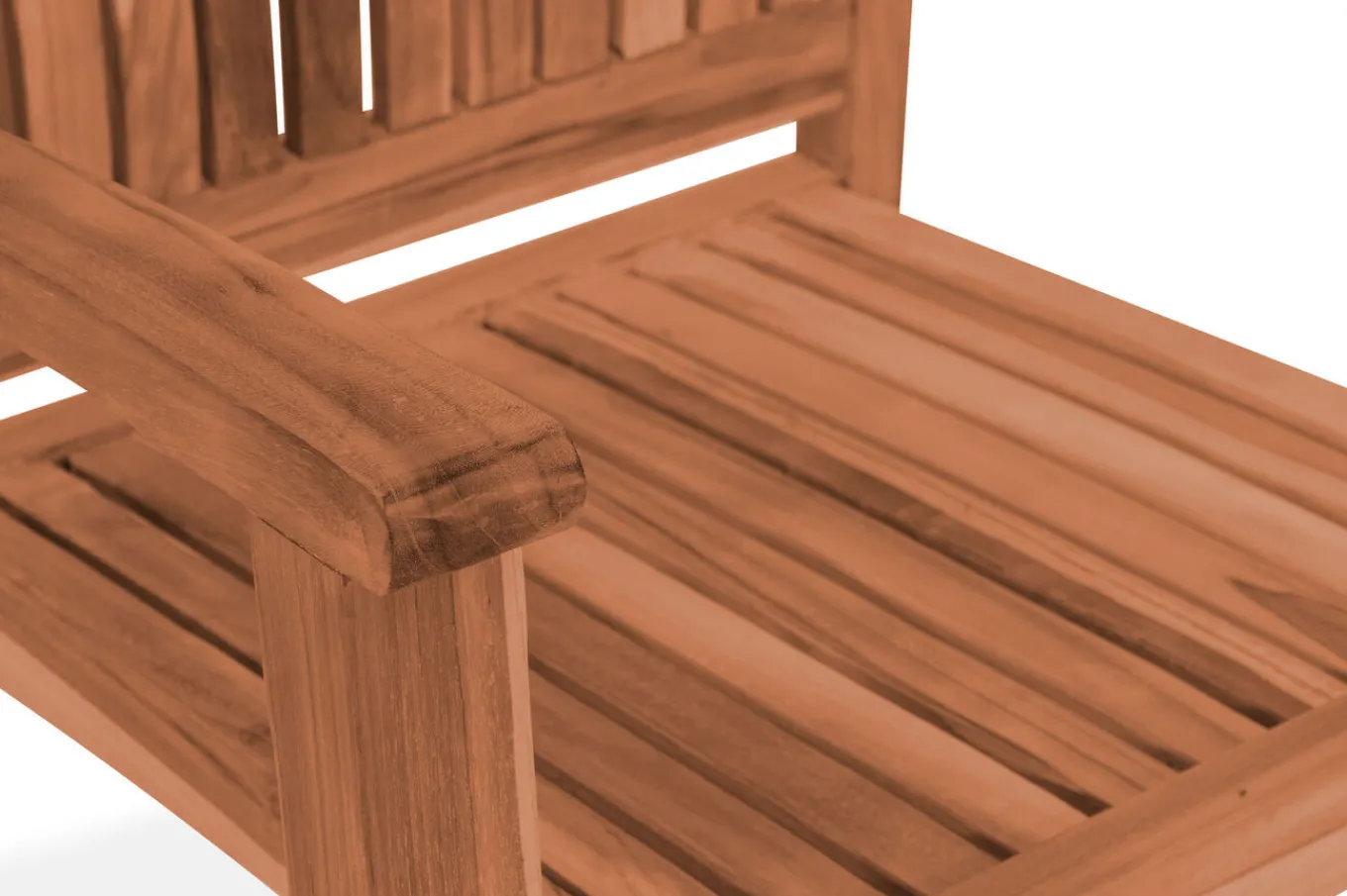 New Ontario/Washington Garten-Essgruppe, natur, Teak, 195/295 x 90 cm, 6x Stapelsessel Garten-Essgruppen