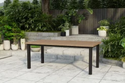 Sale Oxford Garten-Essgruppe, anthrazit/natur, Edelstahl/recycled Teak/Rope, 200/260 x 100 cm, 8x Sessel, FSC®-zertifiziertes Produkt Garten-Essgruppen|Edelstahl-Gartenmöbel