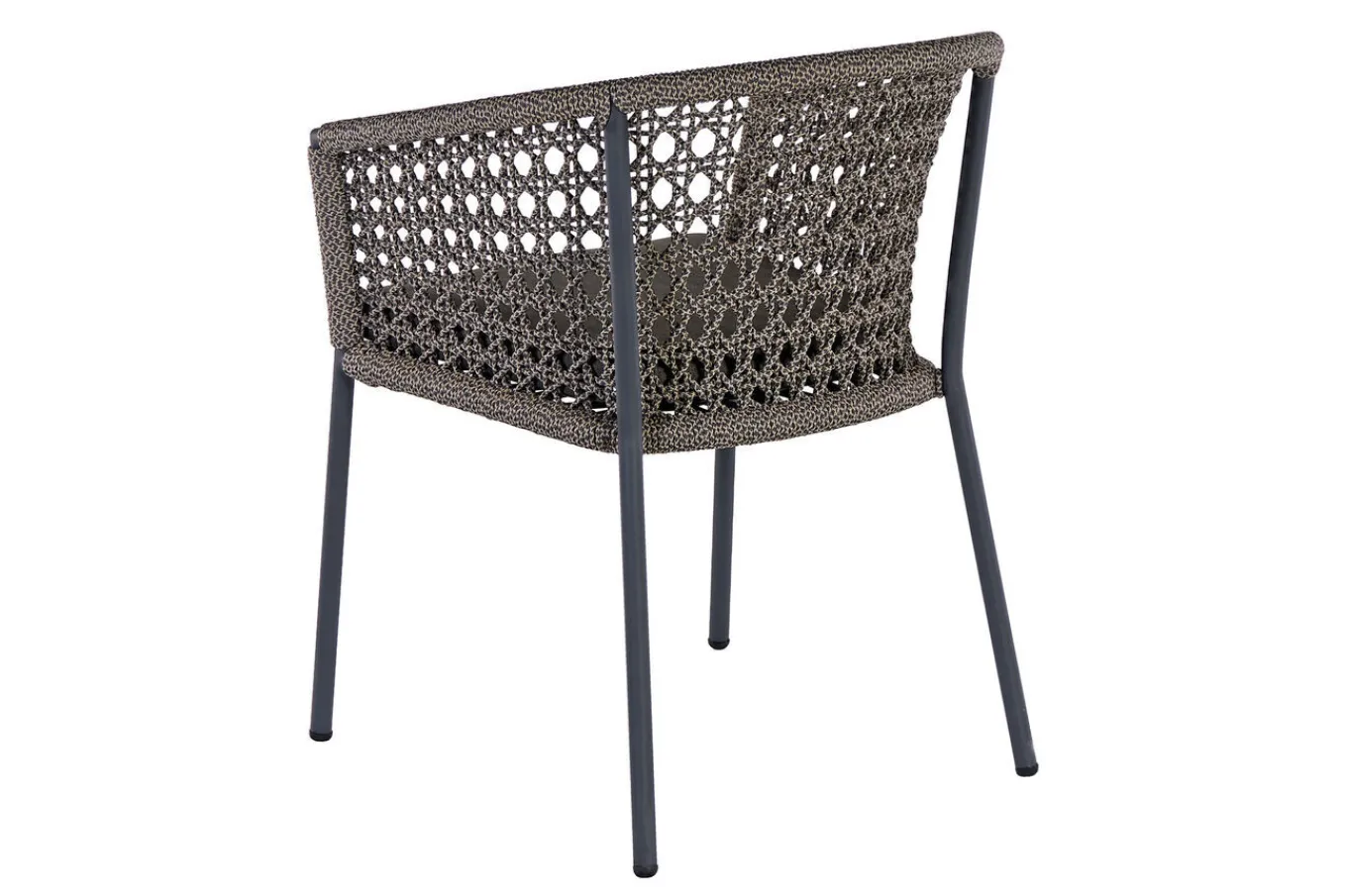 Best Oxford/Zui Garten-Essgruppe, anthrazit/hellgrau, Edelstahl/recycled Teak/Rope, 200/260 x 100 cm, 8x Sessel, inkl. Polster Garten-Essgruppen