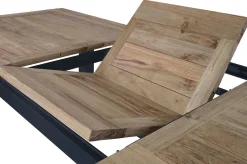 Sale Oxford/Zui Garten-Essgruppe, anthrazit/dunkelgrau, Edelstahl/recycled Teak/Rope, 200/260 x 100 cm, 6x Sessel, inkl. Polster Garten-Essgruppen