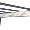 Discount Pergola, faltbares Stoffdach 4 x 4 m, Aluminium/Polyester, Anthrazit/Creme, UV-Schutz 30+ Pergola|Aluminium-Gartenmöbel