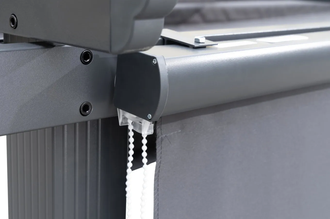 Discount Pergola mit faltbarem Stoffdach, Anthrazit, Aluminium/Polyester, 4 x 4 m, Air-Vent System, UV-beständig Pergola|Aluminium-Gartenmöbel
