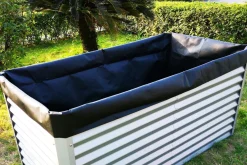 Hot Pflanzvlies, schwarz, Vlies 200g/m², 180x90x100cm, für Hochbeet mit 180cm Hochbeet|Gartenmöbel-Zubehör & Ersatzteile
