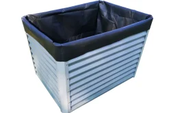Best Pflanzvlies, schwarz, Vlies 200g/m², 120x90x100cm, für Hochbeet mit 120cm Hochbeet|Gartenmöbel-Zubehör & Ersatzteile