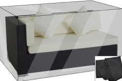Clearance Premium Abdeckhaube passend z.B. für theBox 2er-Ecksofa Arml. re., schwarz, 147x87x68cm, wasserbeständig Schutzhüllen