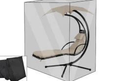 Best Premium Abdeckhaube für Leco Schwingliege, schwarz, wasserbeständig, 187 x 82 x 212 cm Schutzhüllen