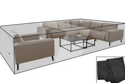 Best Premium Abdeckhaube für Gartenlounge, z.B. 30785, schwarz, 397x373x56cm, wasserbeständig Schutzhüllen