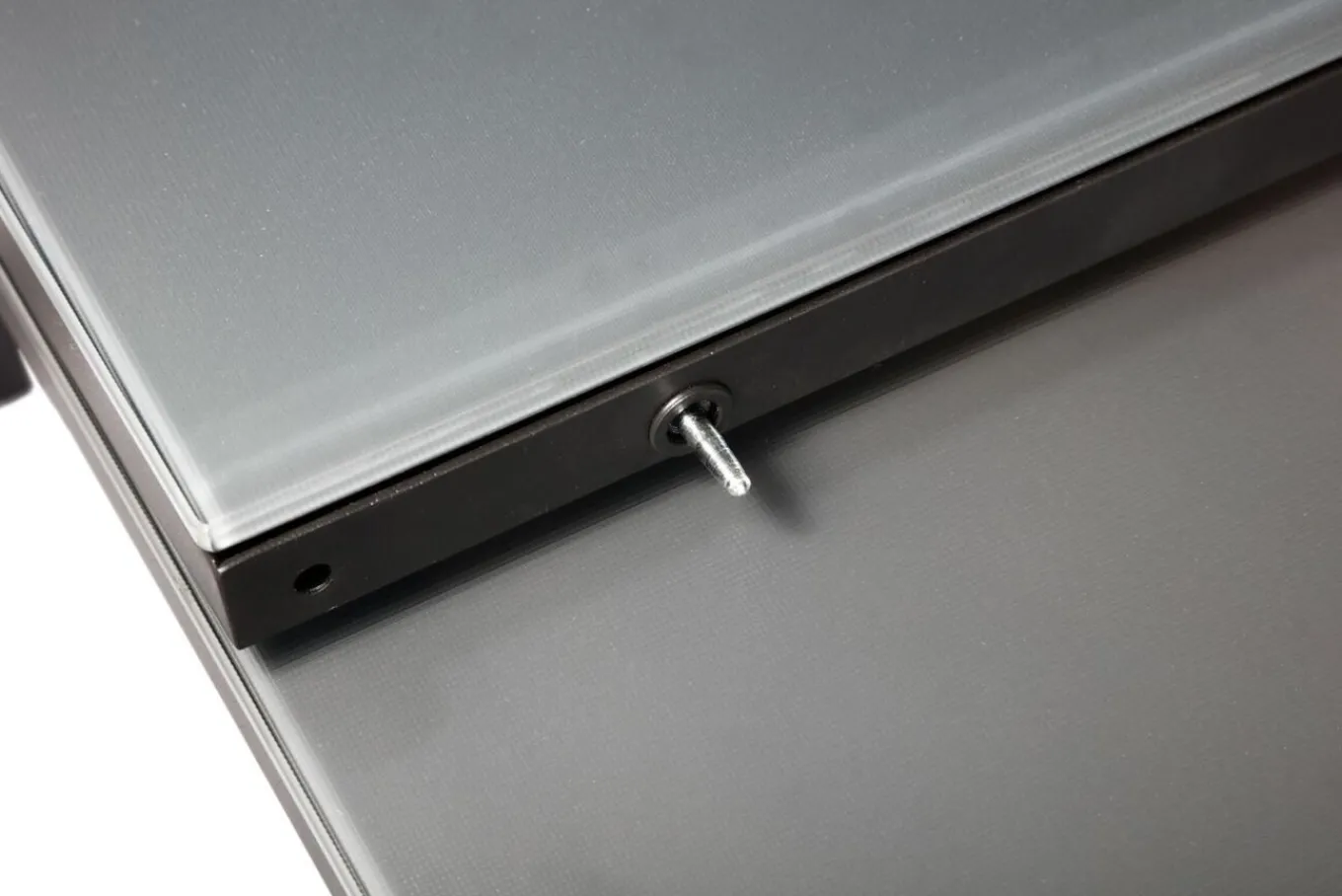 Discount Premium Ausziehtisch, anthrazit matt/grau, Alu/Glas, 180/240x100cm, automatischer Ausziehmechanismus Gartentische