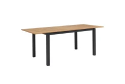 New Premium Ausziehtisch, anthrazit matt, Alu/Teak, 150/210 x 90 cm, Synchronauszug mit Butterfly-Funktion Gartentische