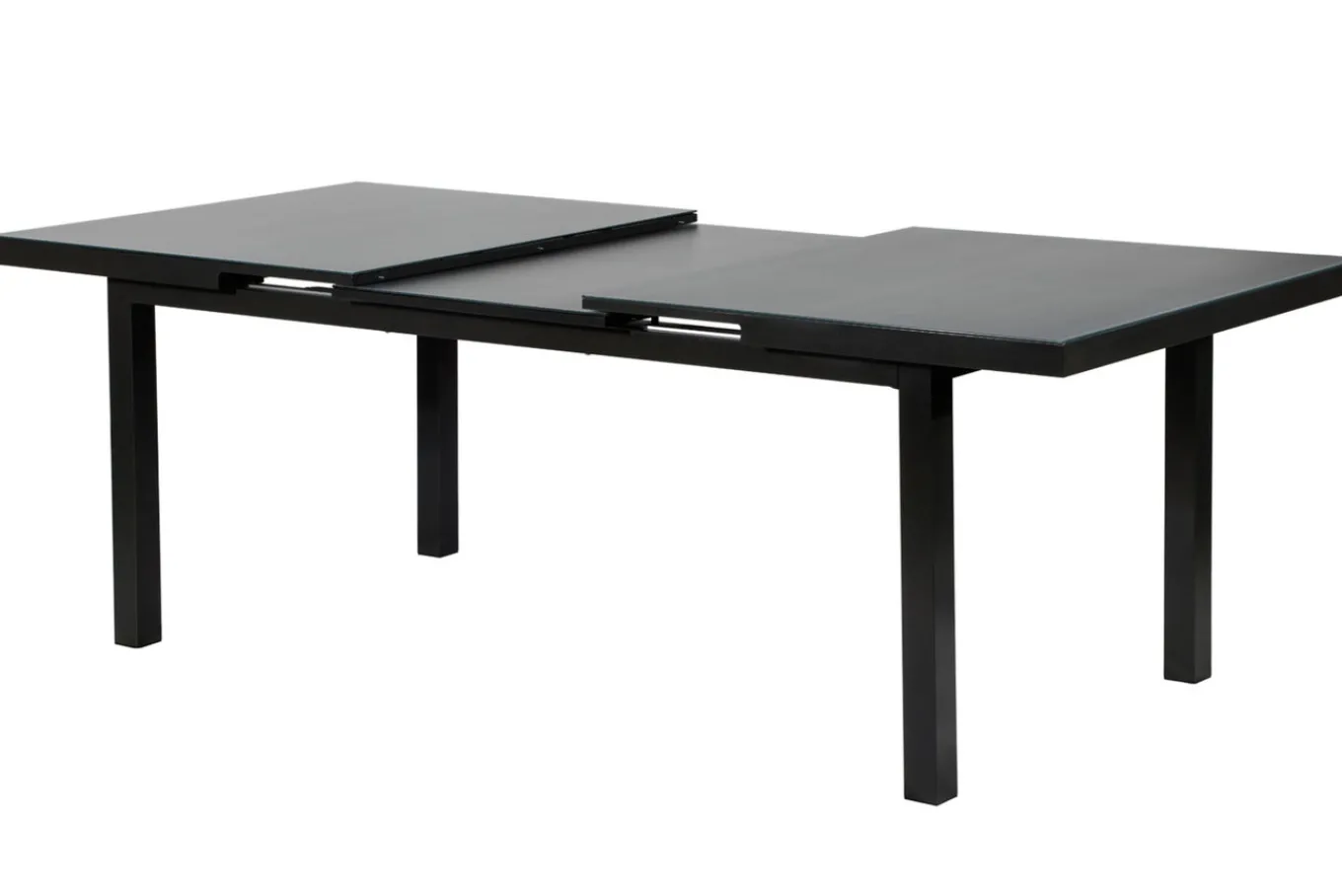Sale Premium Ausziehtisch, anthrazit/grau, Alu/Glas, 180/240x100cm, automatischer Ausziehmechanismus Gartentische