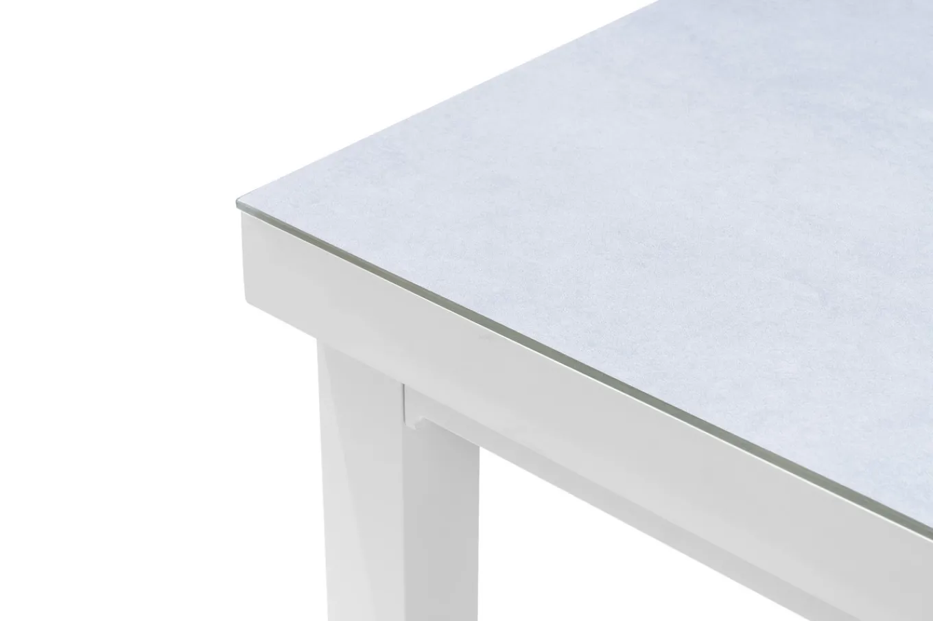 Sale Premium Ausziehtisch, weiß, Alu/Glas, 180/240 x 100 cm, witterungsbeständig, hohe Belastbarkeit Gartentische|Aluminium-Gartenmöbel