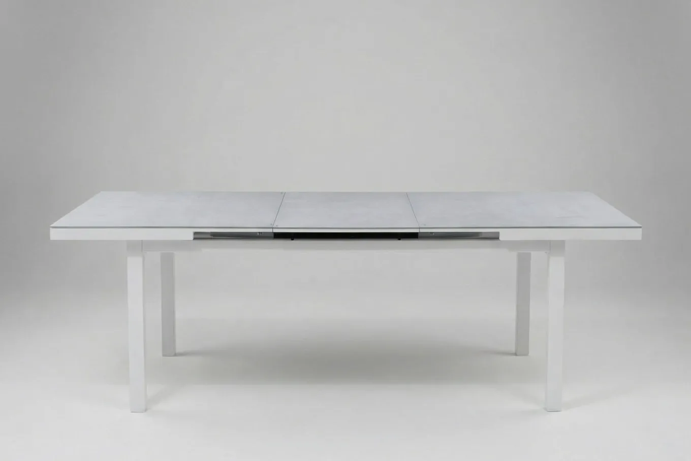 Sale Premium Ausziehtisch, weiß, Alu/Glas, 180/240 x 100 cm, witterungsbeständig, hohe Belastbarkeit Gartentische|Aluminium-Gartenmöbel