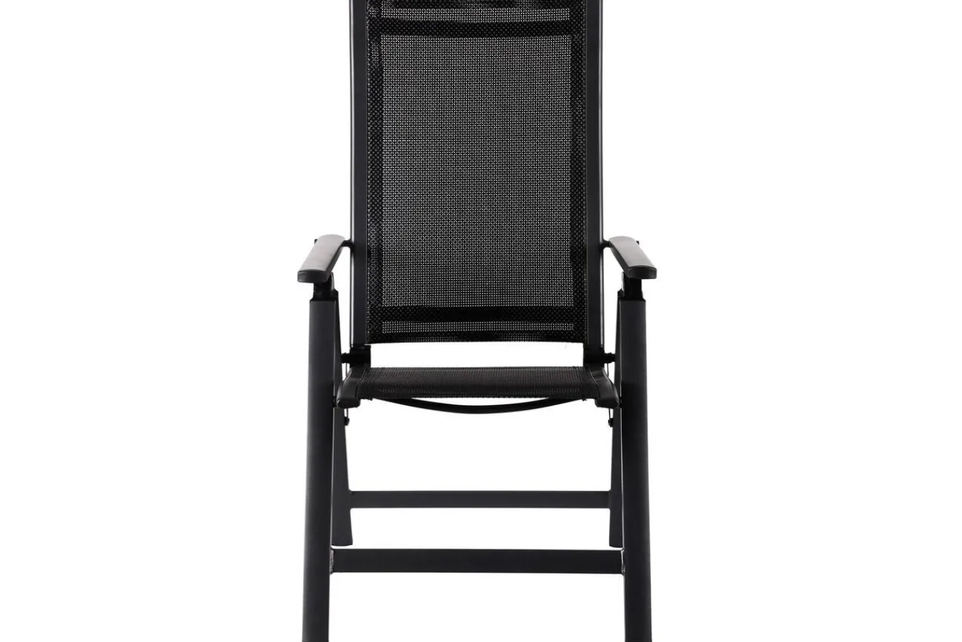Online Premium Garten-Essgruppe, ® anthrazit matt, Alu/Textilene, Tisch 180/240x100cm, 4 Stapel-, 2 Klappstühle Garten-Essgruppen