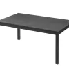 Sale Premium Garten-Essgruppe, anthrazit/grau, Alu / Spraystone / Textilene, Tisch 160/260 x 100 cm, 6 Klappstühle Garten-Essgruppen|Aluminium-Gartenmöbel