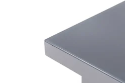 Hot Premium Garten-Essgruppe, silber/anthrazit, Alu/Textilene, Ausziehtisch 180/240 x 100 cm, 6 Klappstühle Garten-Essgruppen