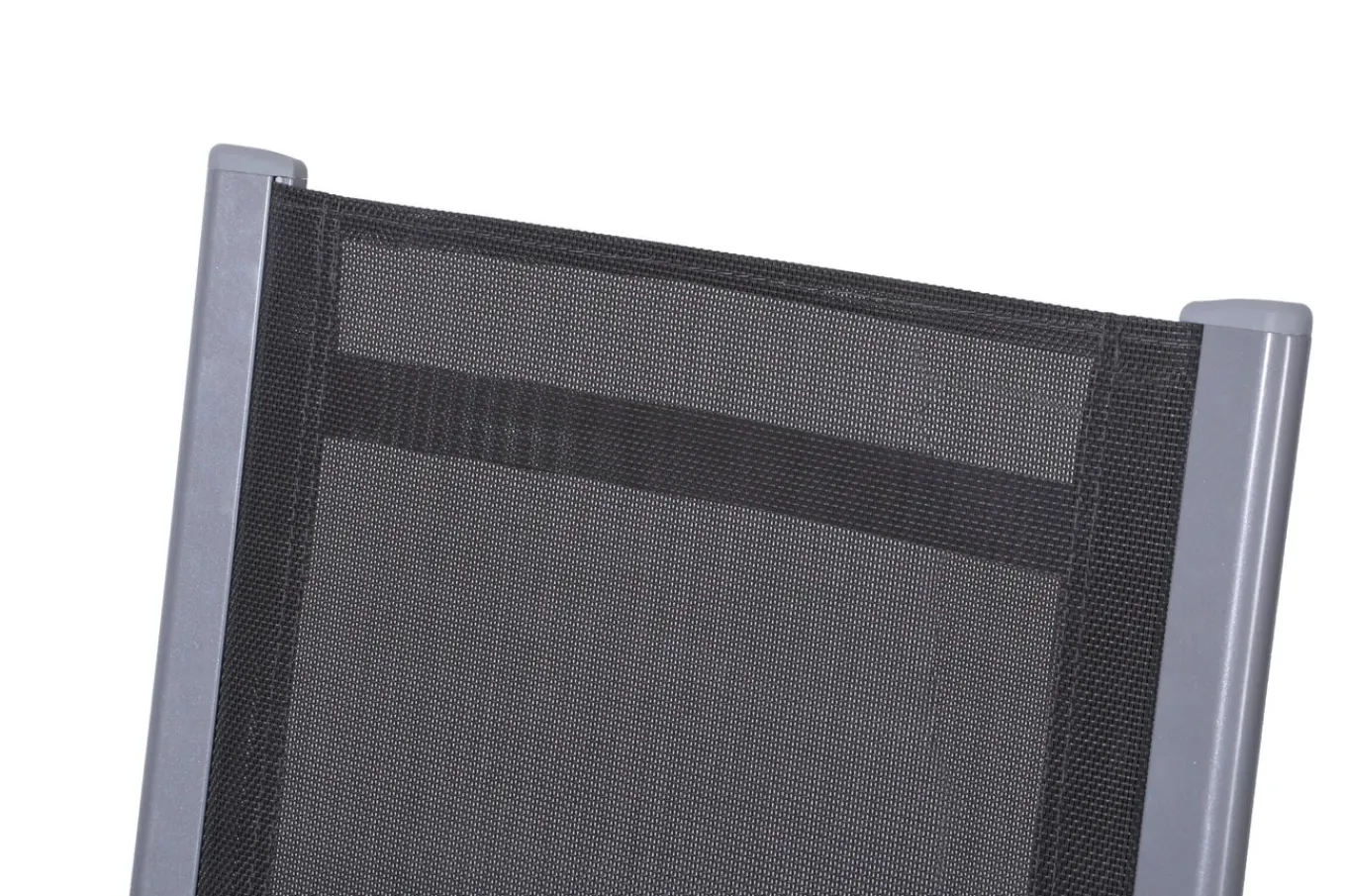 Outlet Premium Garten-Essgruppe, silber/grau, Alu/Textilene, Ausziehtisch 180/240 x 100 cm, 8 Stapelsessel Garten-Essgruppen