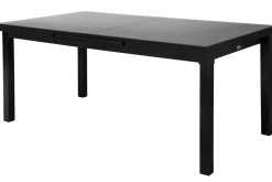 Clearance Premium Garten-Essgruppe, anthrazit/grau, Alu/Textilene, Ausziehtisch 180/240x100cm, 6 Klappstühle Garten-Essgruppen