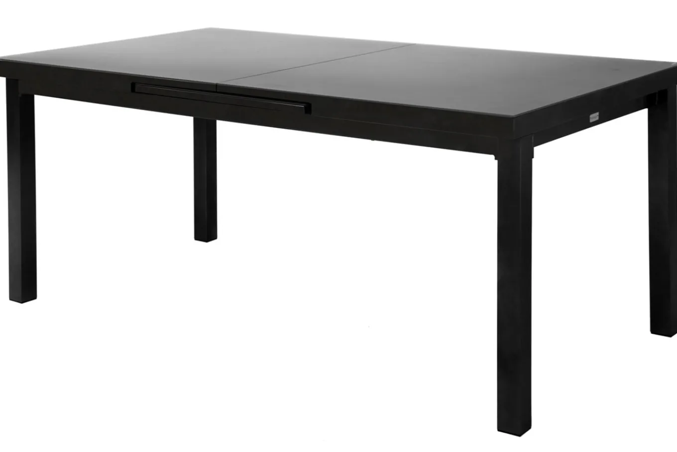 Clearance Premium Garten-Essgruppe, anthrazit/grau, Alu/Textilene, Ausziehtisch 180/240x100cm, 6 Klappstühle Garten-Essgruppen