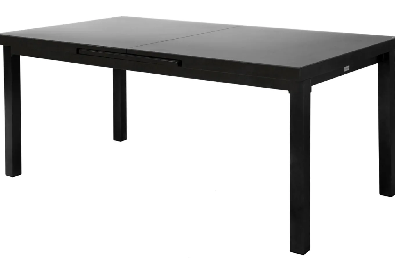Discount Premium Garten-Essgruppe, anthrazit/grau, Alu/Textilene, Ausziehtisch 180/240x100cm, 8 Klappstühle Garten-Essgruppen