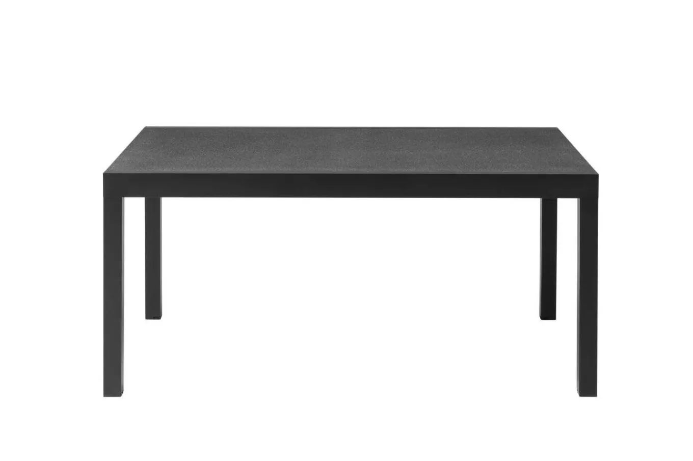 New Premium Garten-Essgruppe, anthrazit matt/schwarz/natur, Alu/Spraystone/Textilene, 160/260 x 100 cm, 6 Klappstühle inkl. 6 Auflagen Garten-Essgruppen