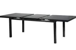 Best Premium Garten-Essgruppe, ® anthrazit matt, Alu/Textilene, Tisch 180/240x100cm, 8 Stapelsessel Garten-Essgruppen|Aluminium-Gartenmöbel