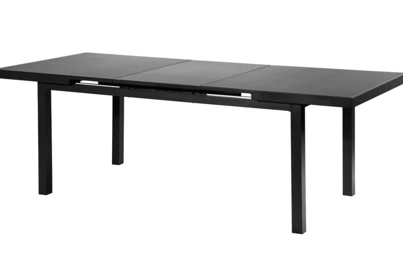 Outlet Premium Garten-Essgruppe, ® anthrazit matt, Alu/Textilene, Tisch 180/240x100cm, 6 Stapelsessel Garten-Essgruppen