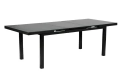 Best Premium Garten-Essgruppe, anthrazit/grau, Alu/Textilene, Ausziehtisch 180/240 x 100 cm, 6 Stapel-, 2 Klappstühle Garten-Essgruppen|Aluminium-Gartenmöbel
