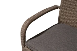 Rabida Basic Stapelstuhl, champagner-meliert, Polyrattan, 64 x 56 x 92 cm, inkl. Polster Polyrattan-Gartenmöbel|Gartenstühle & Gartensessel