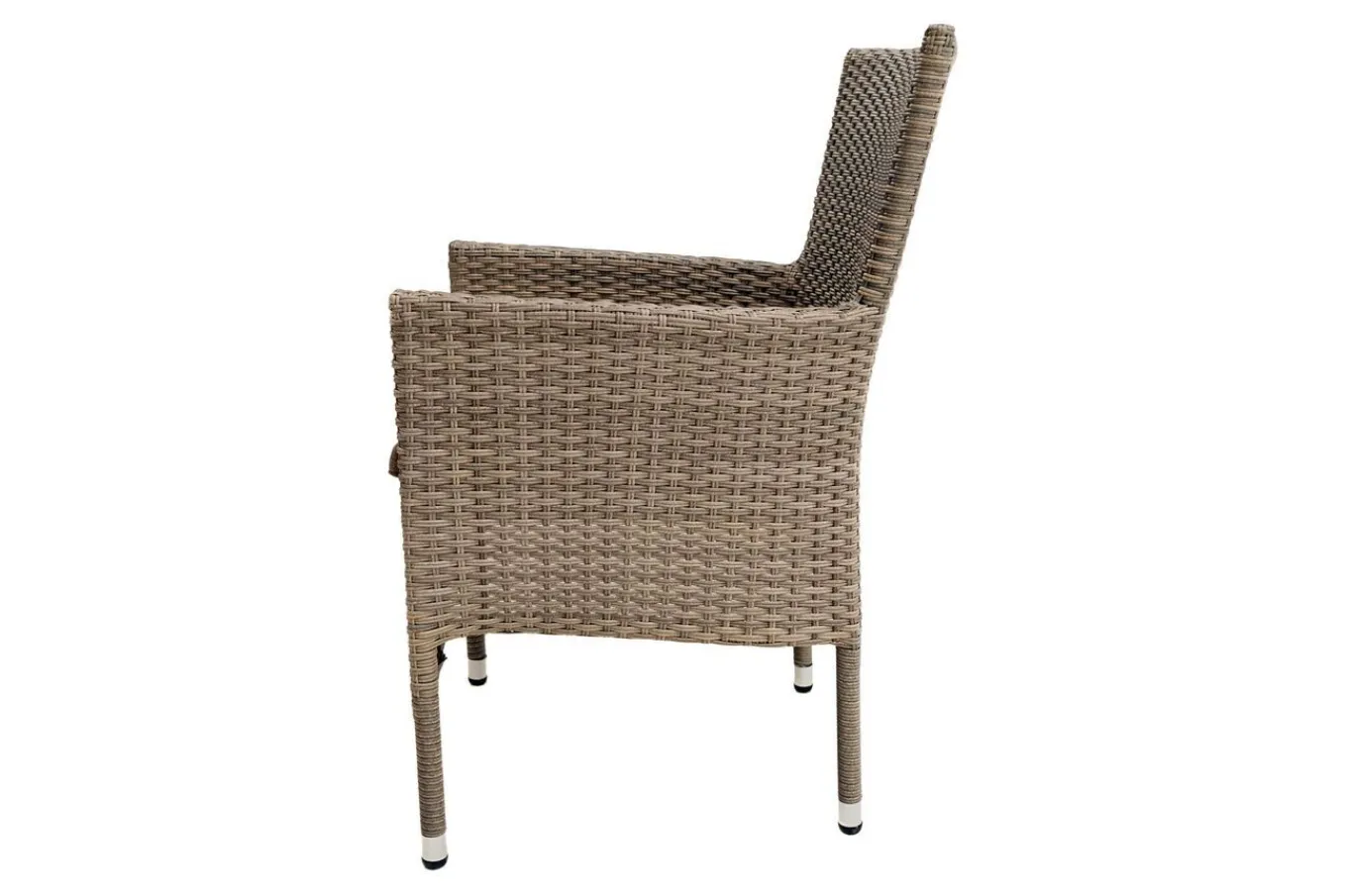 Hot Rabida Basic Stapelsessel, champagner-meliert, Polyrattan, 59 x 62 x 92 cm, inkl. Polster Polyrattan-Gartenmöbel|Gartenstühle & Gartensessel
