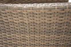 Hot Rabida Basic Stapelsessel, champagner-meliert, Polyrattan, 59 x 62 x 92 cm, inkl. Polster Polyrattan-Gartenmöbel|Gartenstühle & Gartensessel