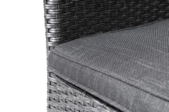 New Rocking Basic Stapelsessel, grau/braun-meliert, Polyrattan, 59 x 62 x 92 cm, inkl. Polster Polyrattan-Gartenmöbel|Gartenstühle & Gartensessel