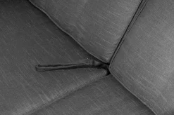 Rocking Comfort Dining / Lounge 3-Sitzer Sofa, grau/braun-meliert, Polyrattan, 210x85x112 cm, verstellbar Polyrattan-Gartenmöbel|Gartenbänke & Gartensofas