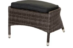 Discount Rocking Comfort Garten-Essgruppe, grau/braun-meliert, Polyrattan, Tisch 220 x 100 cm, 6-7 Personen Polyrattan-Gartenmöbel|Garten-Essgruppen