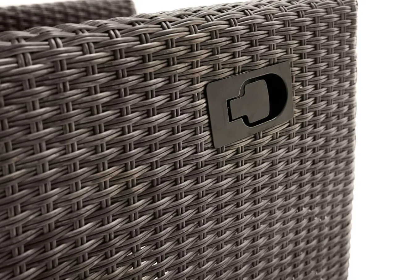 Sale Rocking Comfort Set, grau/braun-meliert, Polyrattan, Tisch 220 x 100 cm, 6 Personen Polyrattan-Gartenmöbel|Garten-Essgruppen