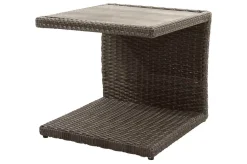 Sale Rocking Comfort Set, grau/braun-meliert, Polyrattan, Tisch 220 x 100 cm, 6 Personen Polyrattan-Gartenmöbel|Garten-Essgruppen