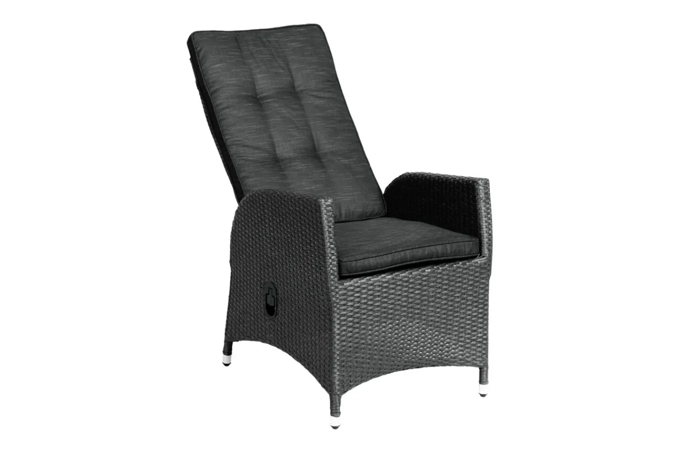 Hot Rocking Garten-Essgruppe, grau/braun-meliert, Polyrattan, Tisch 180 x 110 cm, 6 Sessel Polyrattan-Gartenmöbel|Garten-Essgruppen