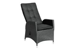 Best Rocking Gartensessel, verstellbar, inkl. Polster, Polyrattan, 60x68x110 cm Polyrattan-Gartenmöbel|Gartenstühle & Gartensessel