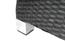 Discount Rocking Hocker, grau/braun-meliert, Polyrattan, 71x45x56 cm, zu Loungesessel, inkl. Polster Polyrattan-Gartenmöbel|Gartenstühle & Gartensessel