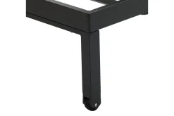 Outlet Rollliege, anthrazit matt, Aluminium, 193x60x32,5cm, Rückenlehne verstellbar Gartenliegen