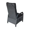 Best Serro Garten-Essgruppe, schwarz/grau, Aluminium/Polyrattan/Steinimitat, 200/260 x 100 cm, ausziehbar, 6 Diningsessel Garten-Essgruppen
