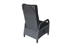 Best Serro Garten-Essgruppe, schwarz/grau, Aluminium/Polyrattan/Steinimitat, 200/260 x 100 cm, ausziehbar, 6 Diningsessel Garten-Essgruppen