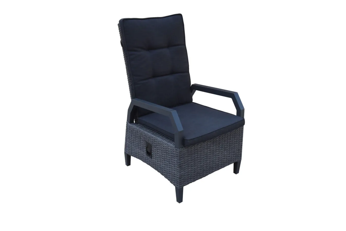 Best Serro Garten-Essgruppe, schwarz/grau, Aluminium/Polyrattan/Steinimitat, 200/260 x 100 cm, ausziehbar, 6 Diningsessel Garten-Essgruppen