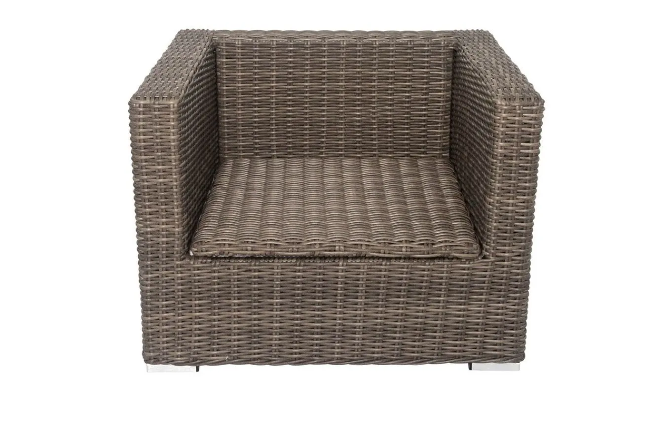 Clearance Sessel, grau, Polyrattan, 94 x 82 x 70 cm, wasserfeste Kissenbox Polyrattan-Gartenmöbel|Gartenlounge